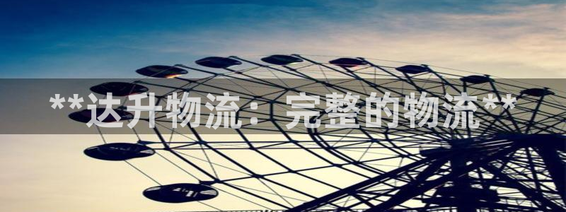 28圈系统自动保护：**达升物流：完