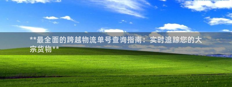 28圈注册官网：**最全面的跨越物流