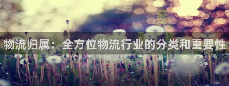28圈登录：物流归属：全方位物流行业