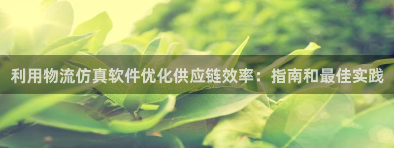 28圈app怎么注册账号：利用物流仿